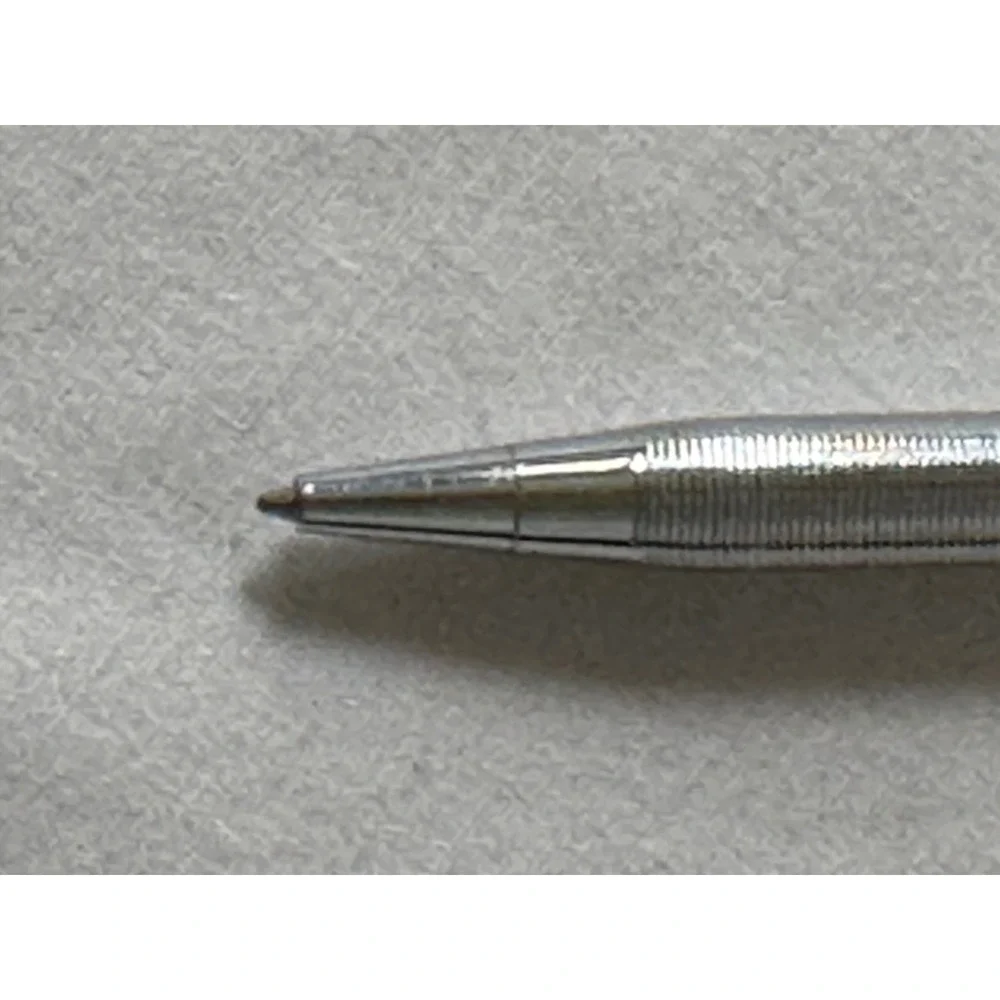 Vintage Cross Century Chrome Ballpoint Pen Made in USA Silver Twist needs refill